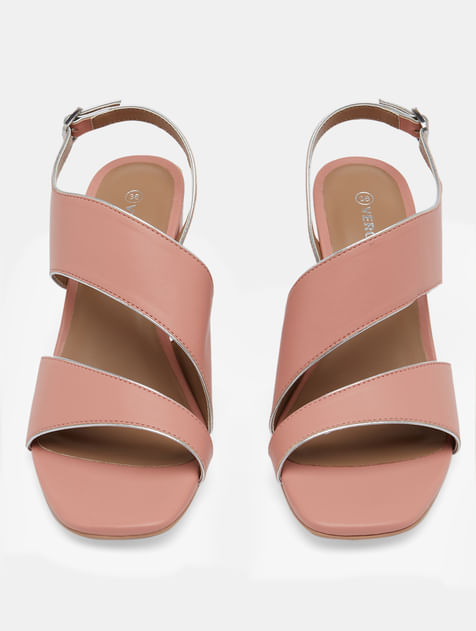 Pink Heeled Sandals