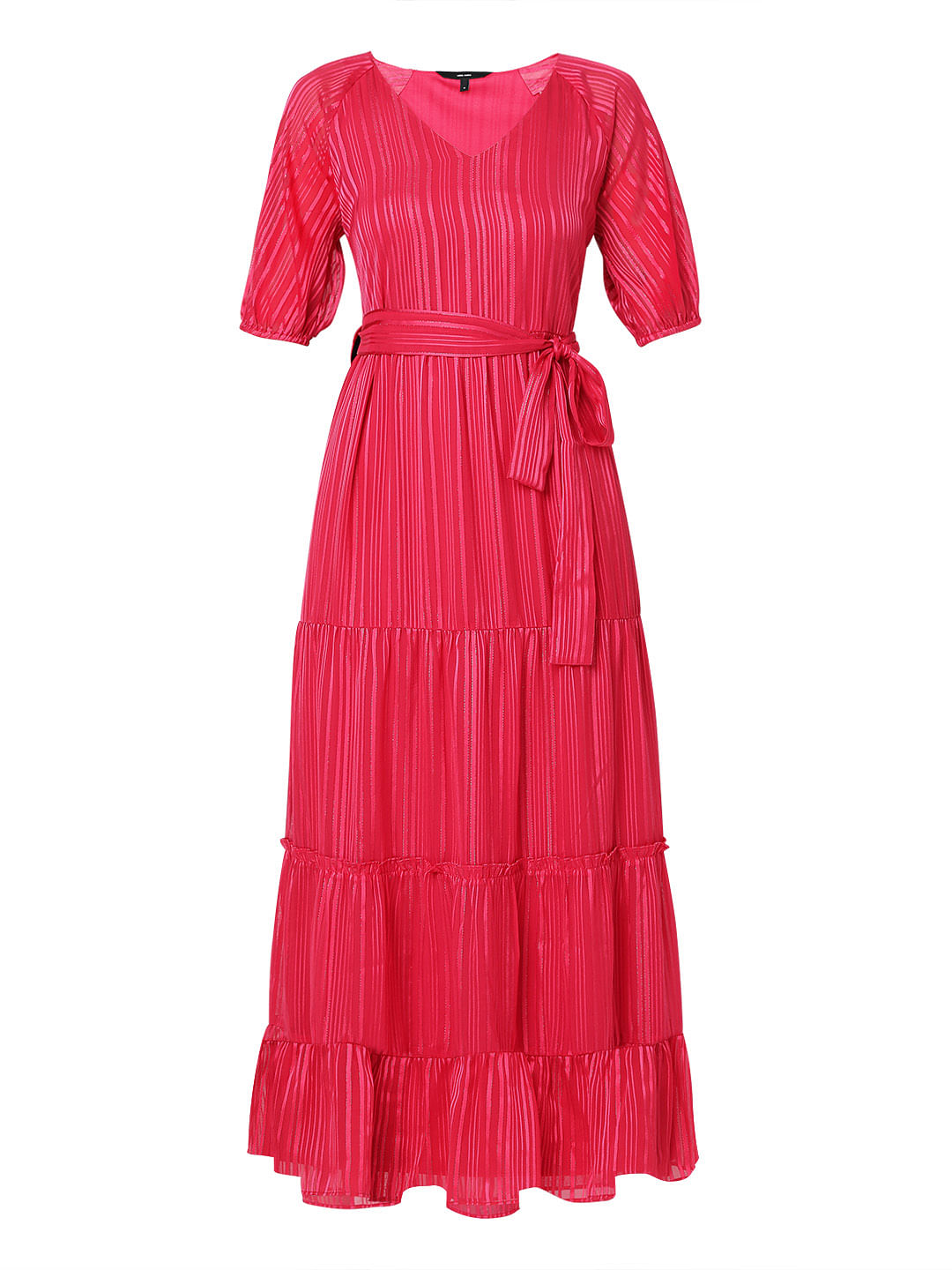 Panama Strapless Maxi Dress Hot Pink