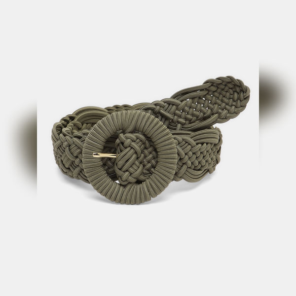 BESTSELLER CLOTHING Green Jute Crochet Belt