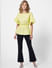 Light Yellow Flared Sleeves Top