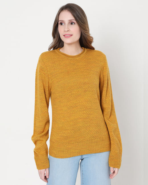 Brown Textured Sweater