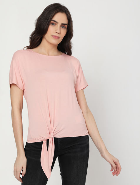 Pink Side Knot T-shirt