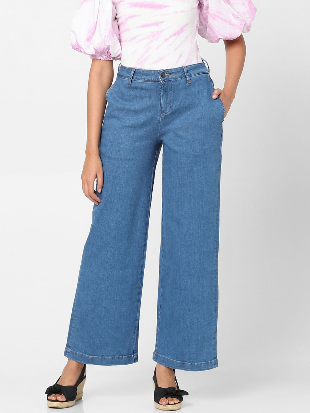 Wide Leg Loose Fit High Waist Jeans  Pepe Jeans India