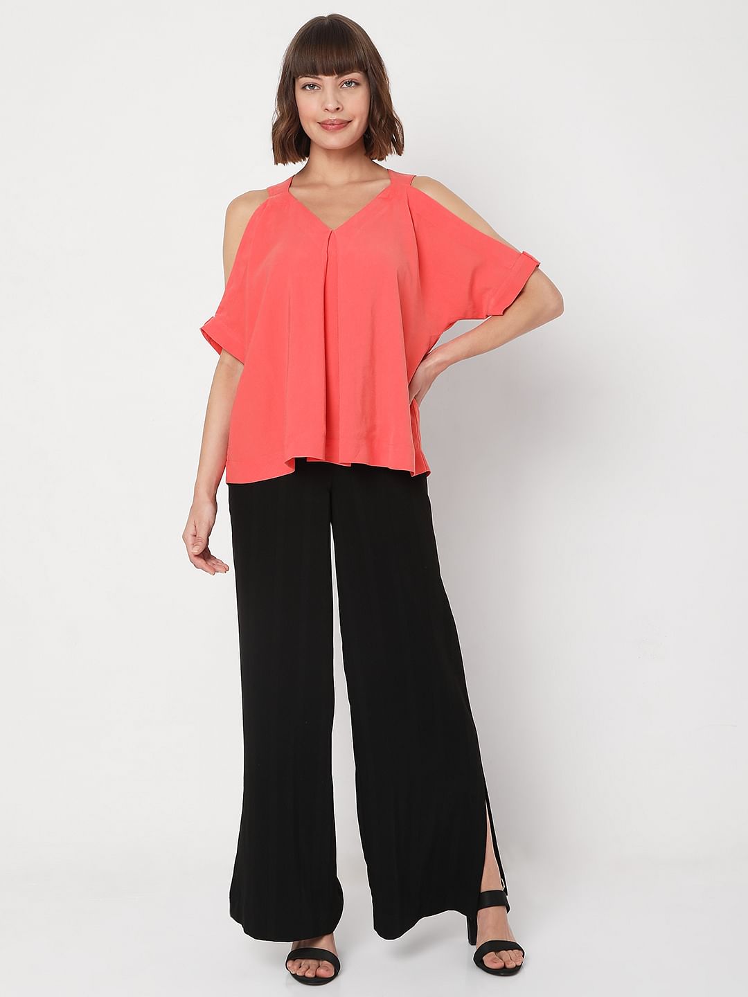 Coral cold shoulder discount top