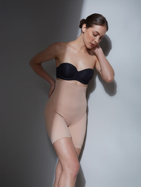 Buy online Beige Nylon Shaper Thighs Shapewear from lingerie for