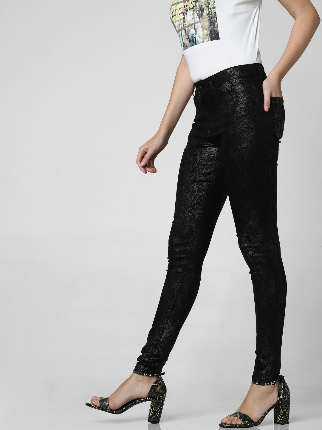 mid rise black pants