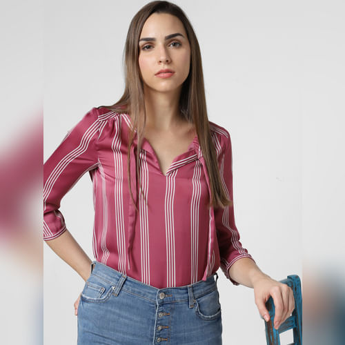 Pink Striped Shirt