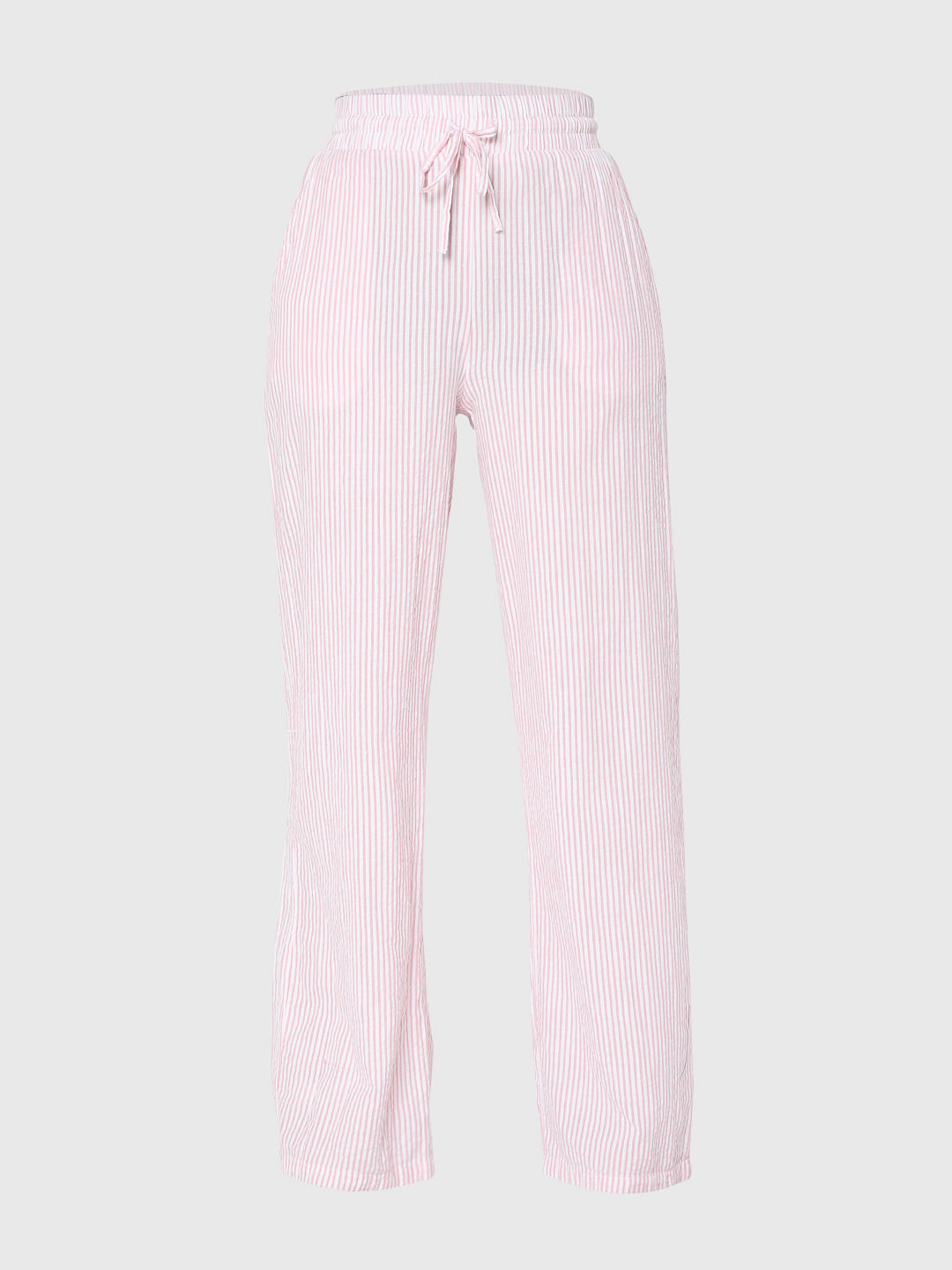 Details 199+ pink striped trousers latest