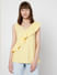 Yellow Striped One Shoulder Top