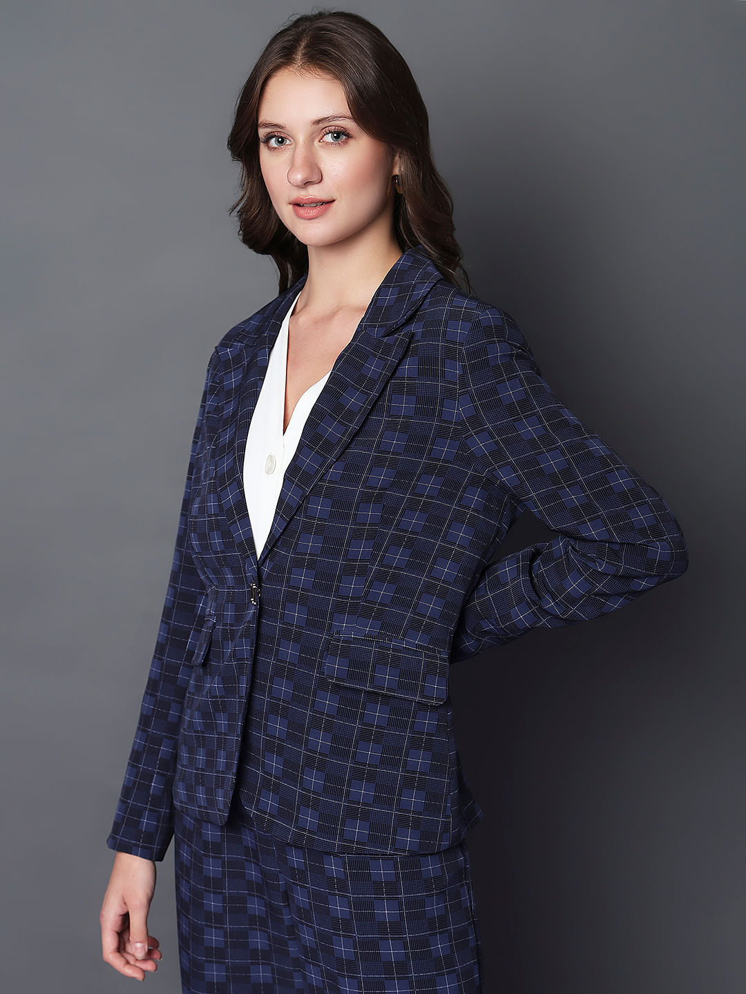 Vero moda deals check blazer