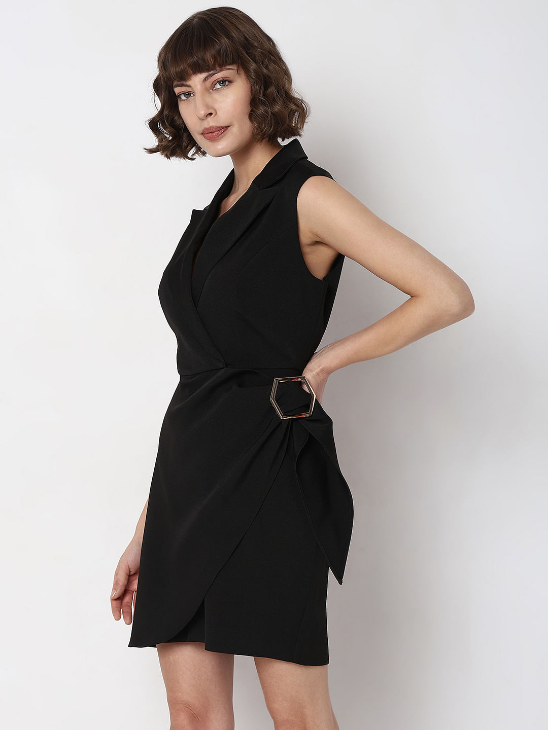 Black best sale wrap playsuit