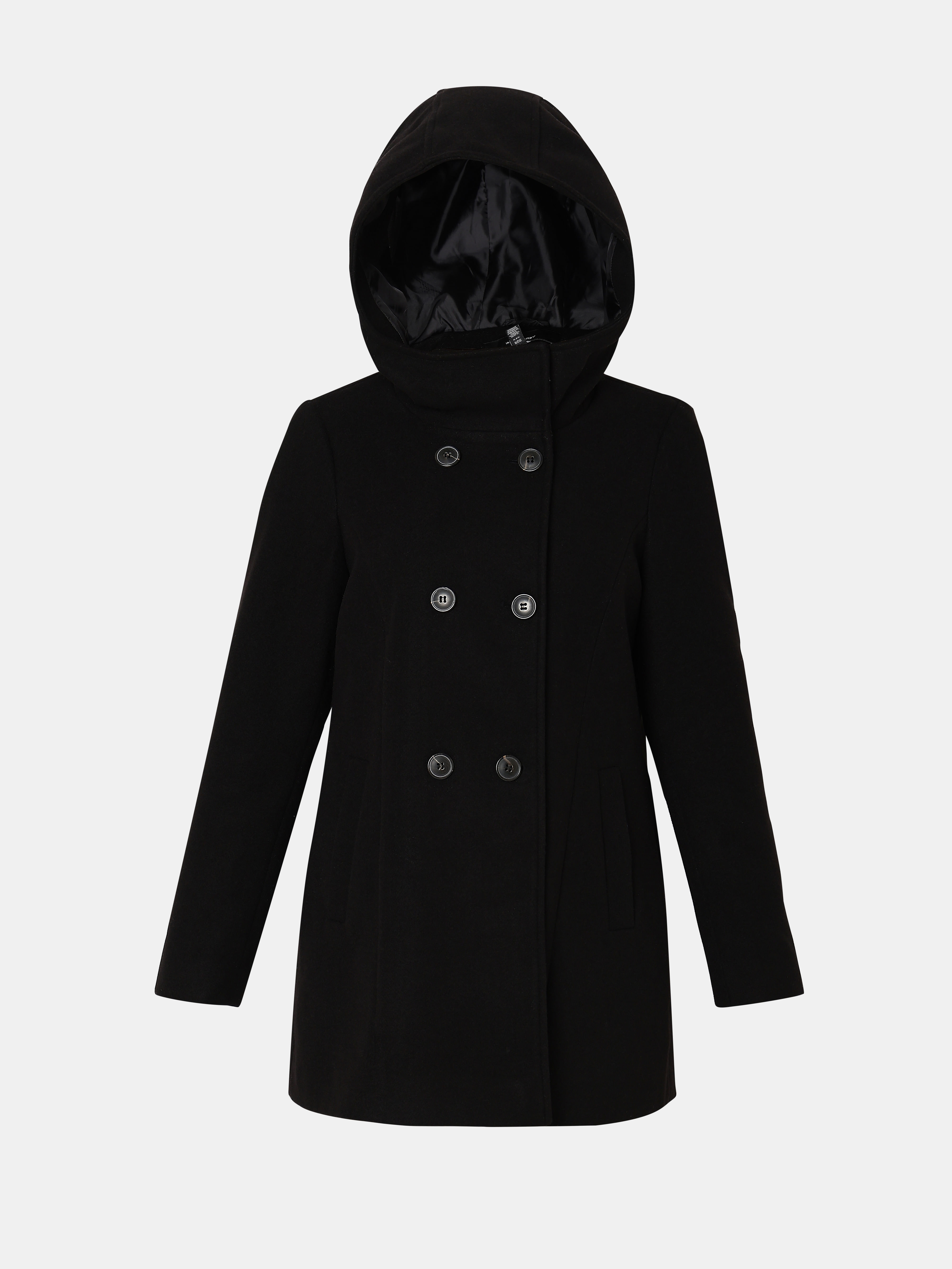 Black best sale hooded jacket