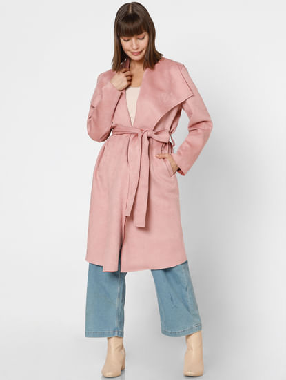 Pink Wrap Suede Jacket