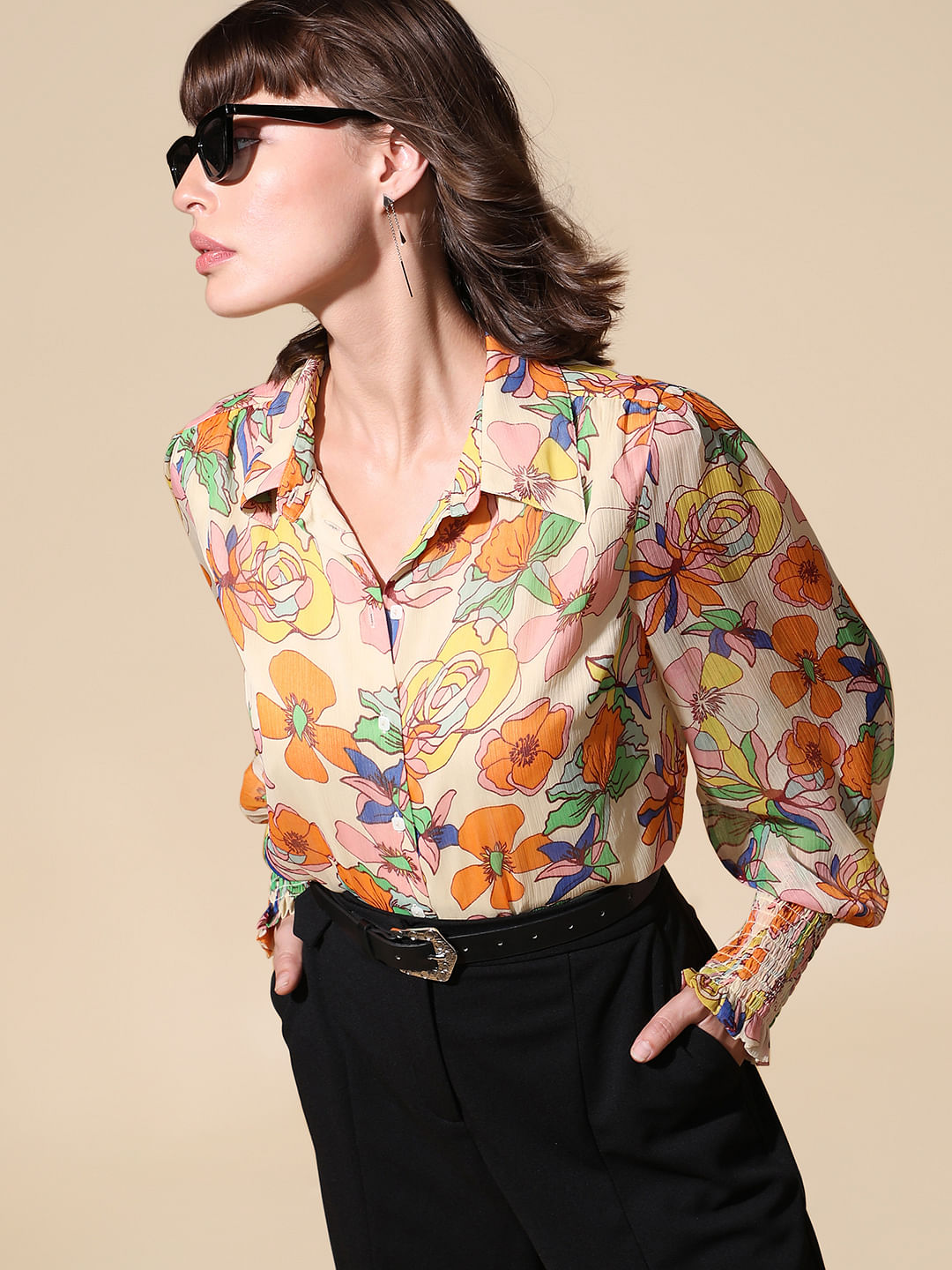 Floral cheap summer shirt