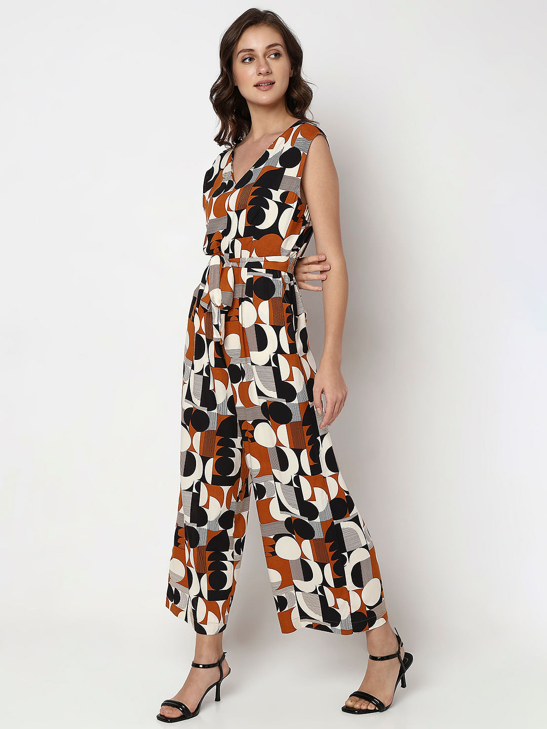 Geometric print hot sale jumpsuit