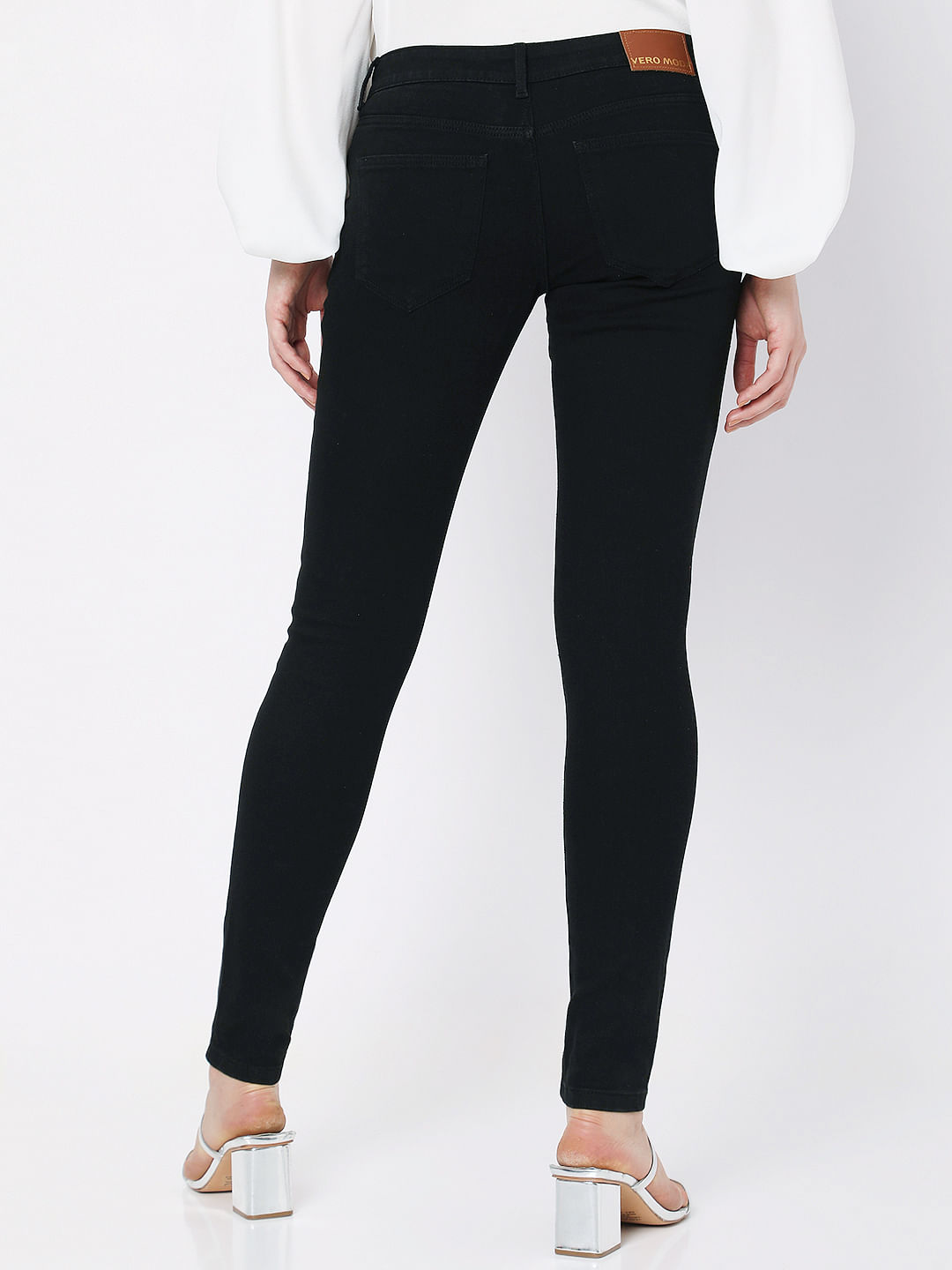 Buy Jet Black Skinny Fit Original Stretch Jeans Online at Muftijeans