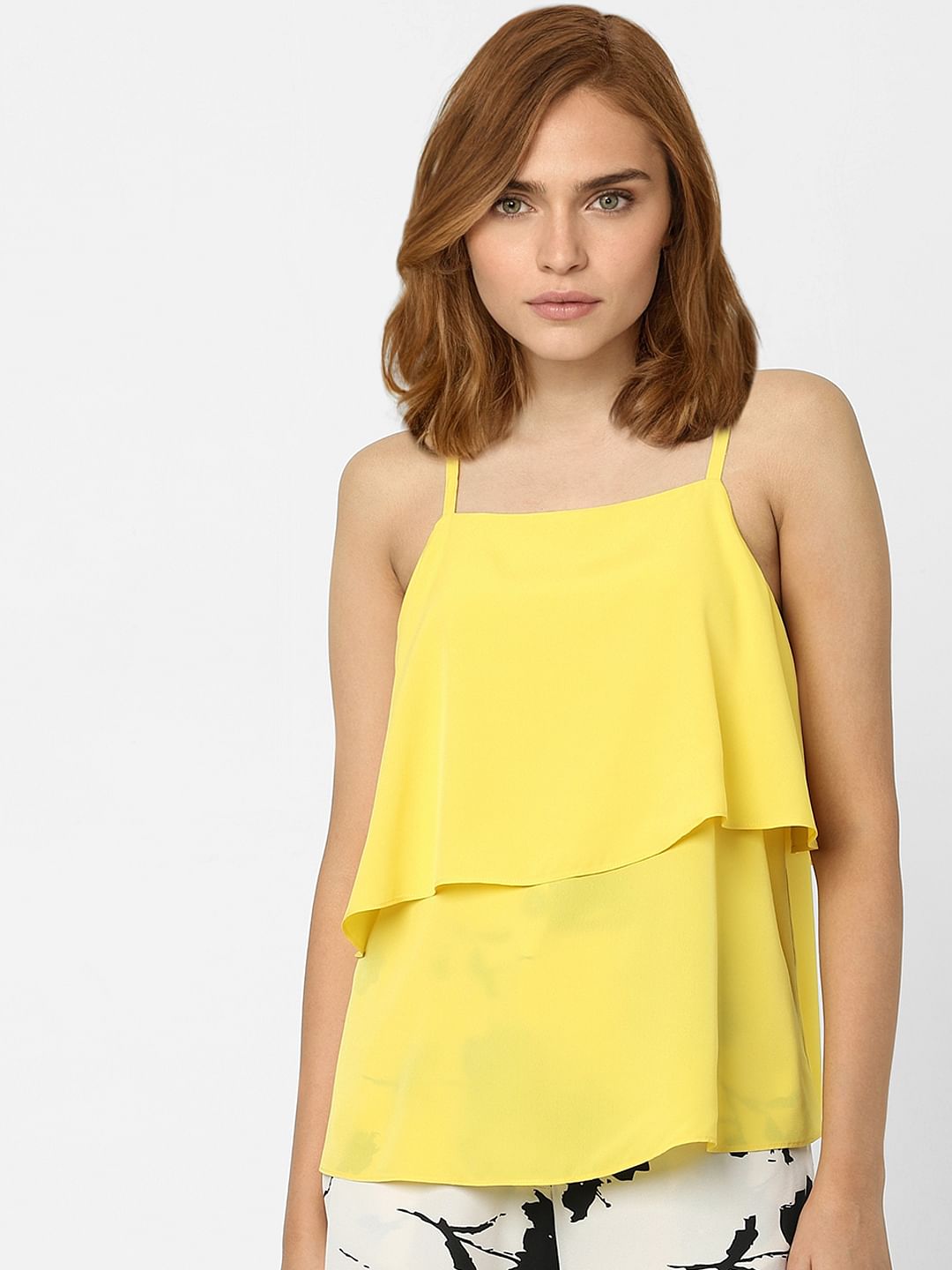 Yellow strappy sale top