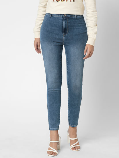 i.scenery BY VERO MODA Blue High Rise Skinny Fit Jeans
