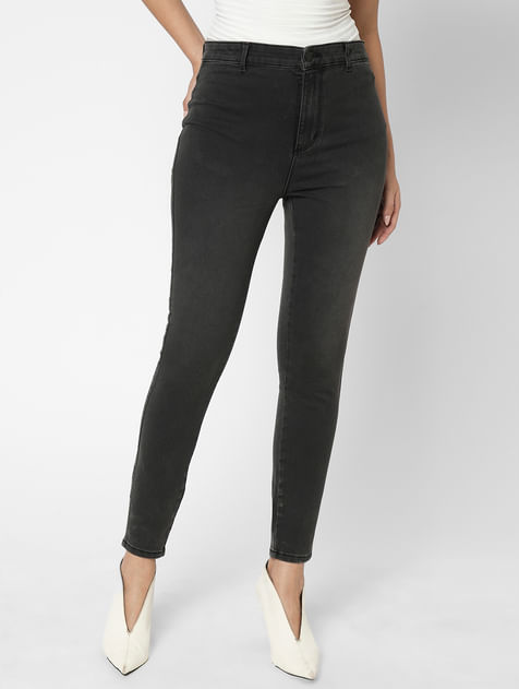 i.scenery BY VERO MODA Grey High Rise Wendy Skinny Fit Jeans