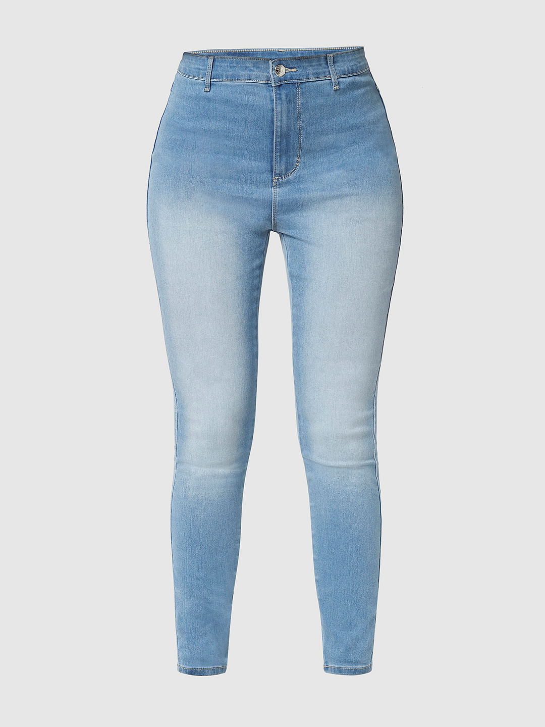 Judy women's jeans super skinny fit high waist ankle length light blue –  CROSS JEANS