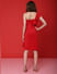 MARQUEE Red One Shoulder Bodycon Dress
