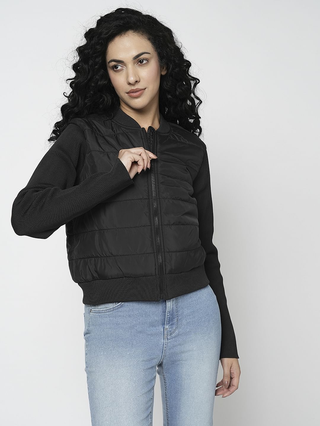 Vero moda cropped hot sale hooded padded jacket