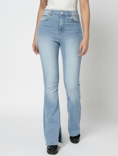 i.scenery BY VERO MODA Light Blue High Rise Bootcut Jeans
