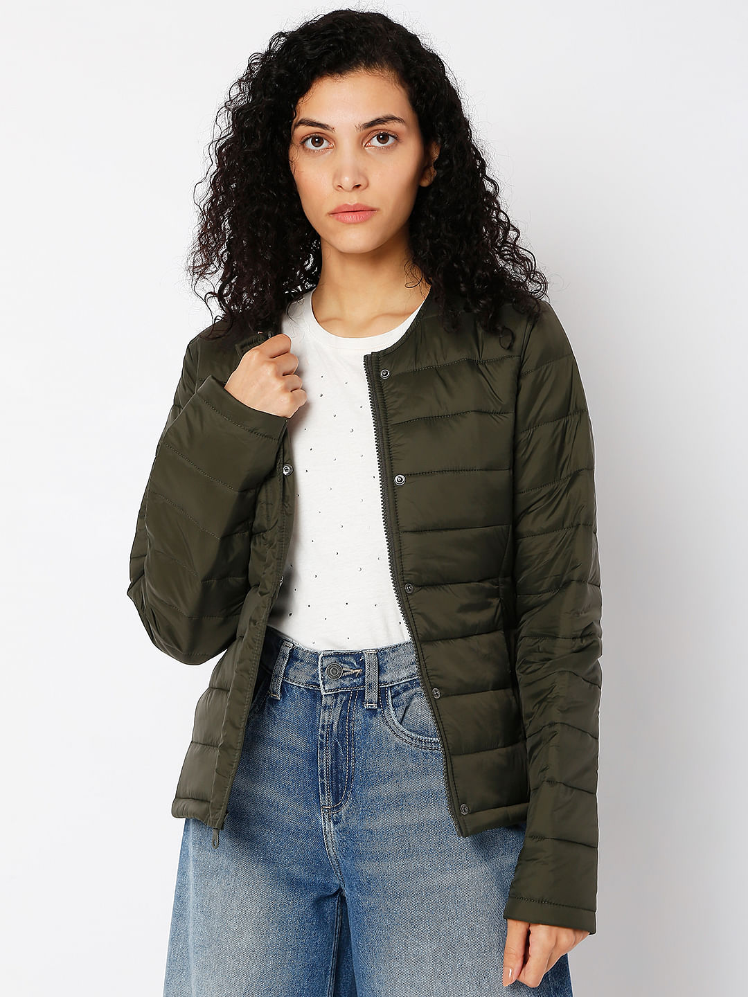 WOMEN FASHION Jackets Bomber discount 95% Green 34                  EU H&M jacket 