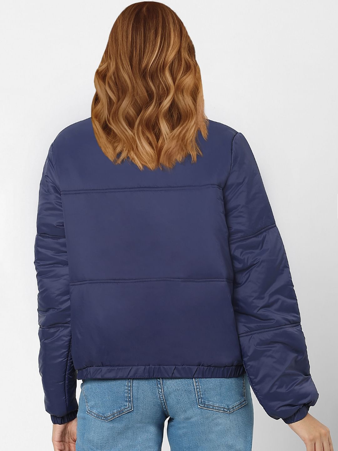 Dark blue hot sale padded jacket