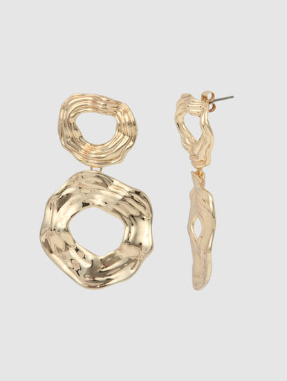 Golden Circular Plated Earrings