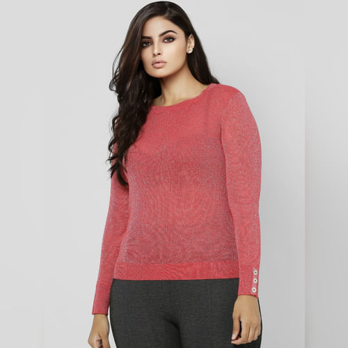 Pink Shimmer Pullover