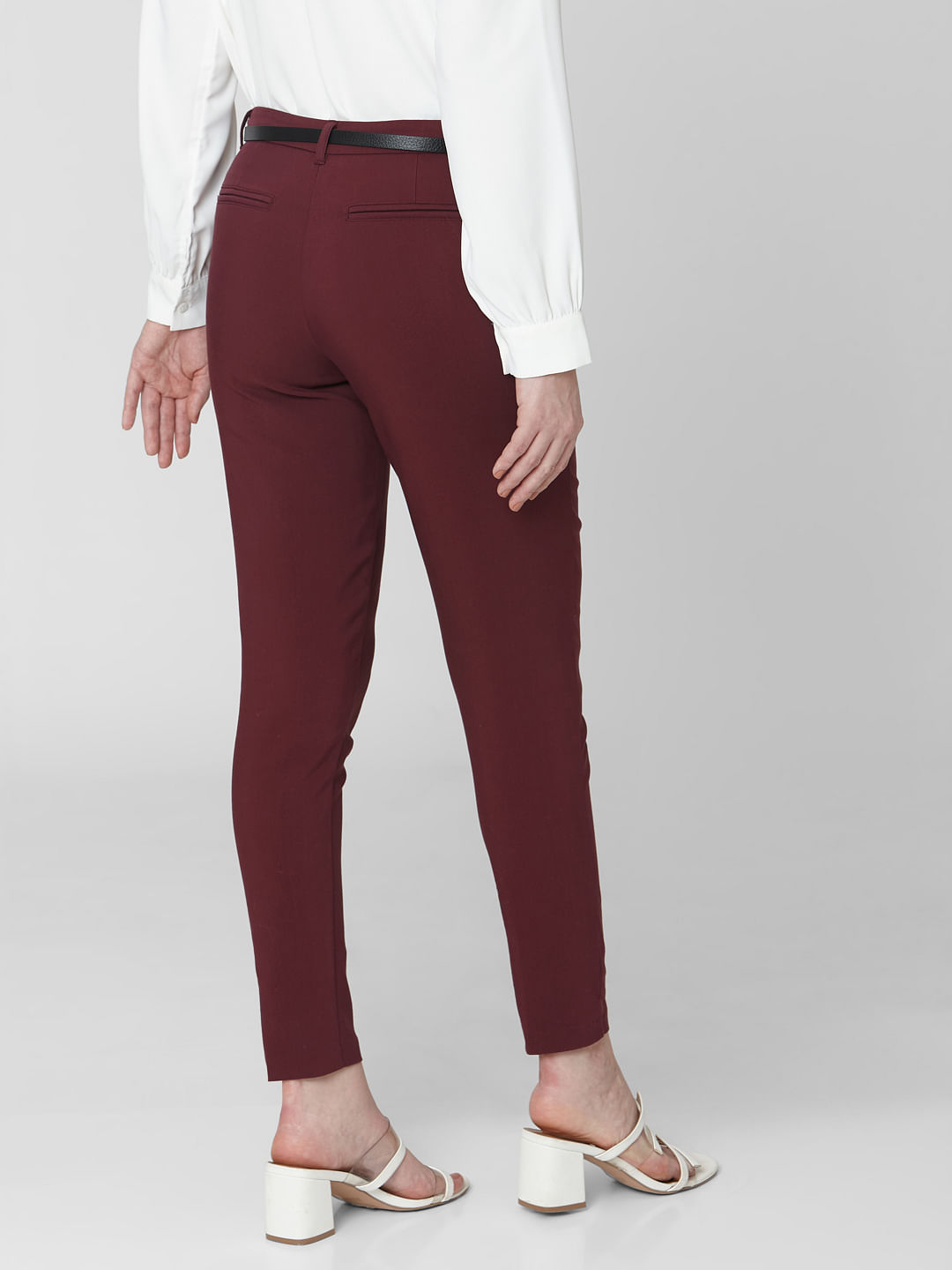Buy Burgundy Trousers  Pants for Women by Deal Jeans Online  Ajiocom