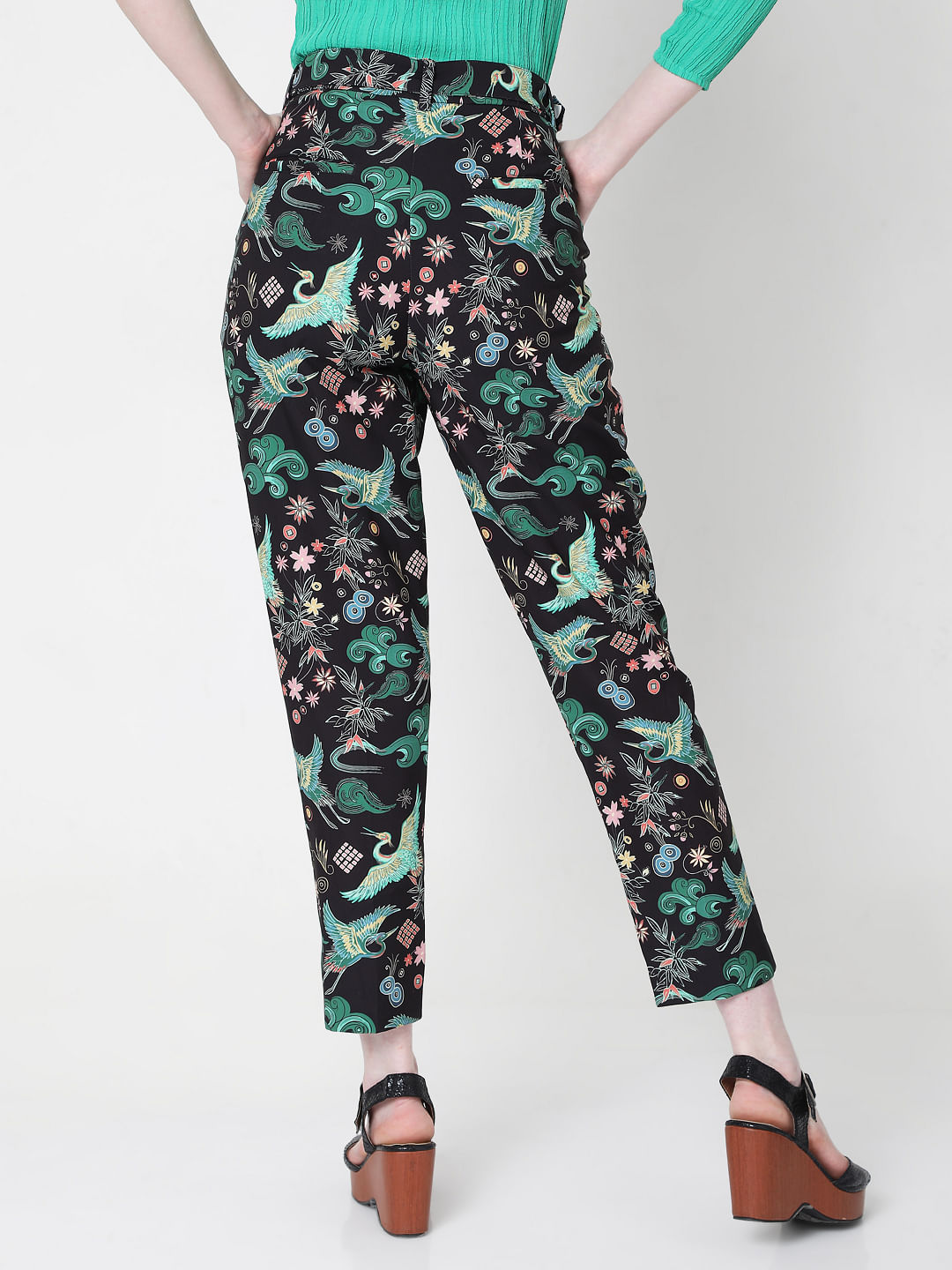Marks & Spencer Printed Trousers for Women sale - discounted price |  FASHIOLA INDIA