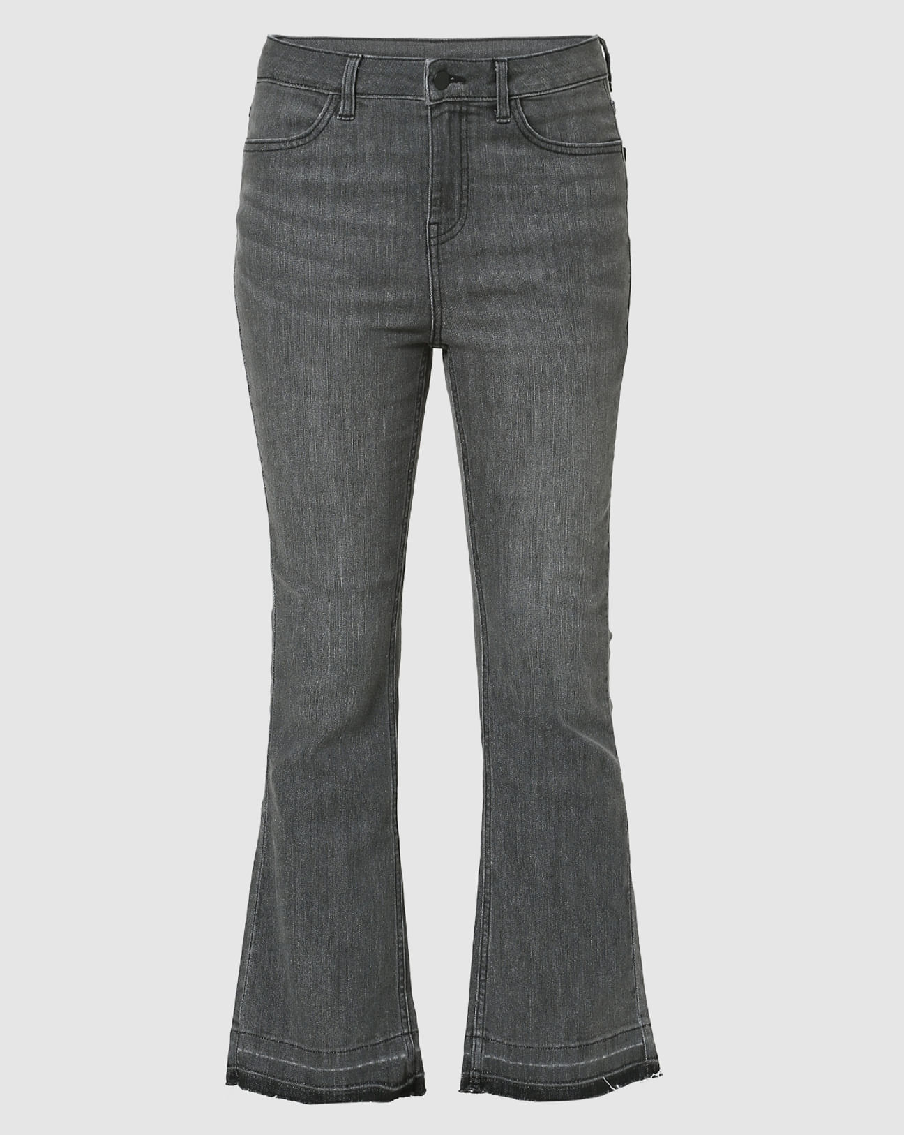 Grey High Rise Bootcut Jeans|244043501-Charcoal-Gray