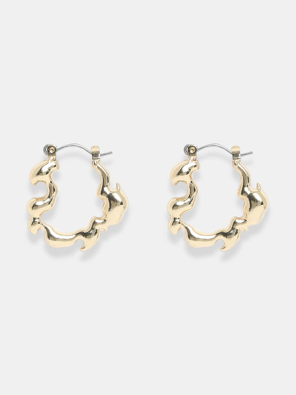 Golden Twisted Small Hoops