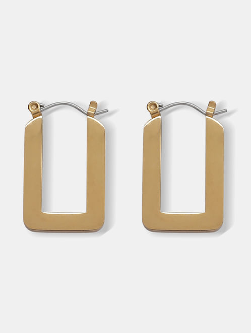 Gold Small Square Hoops