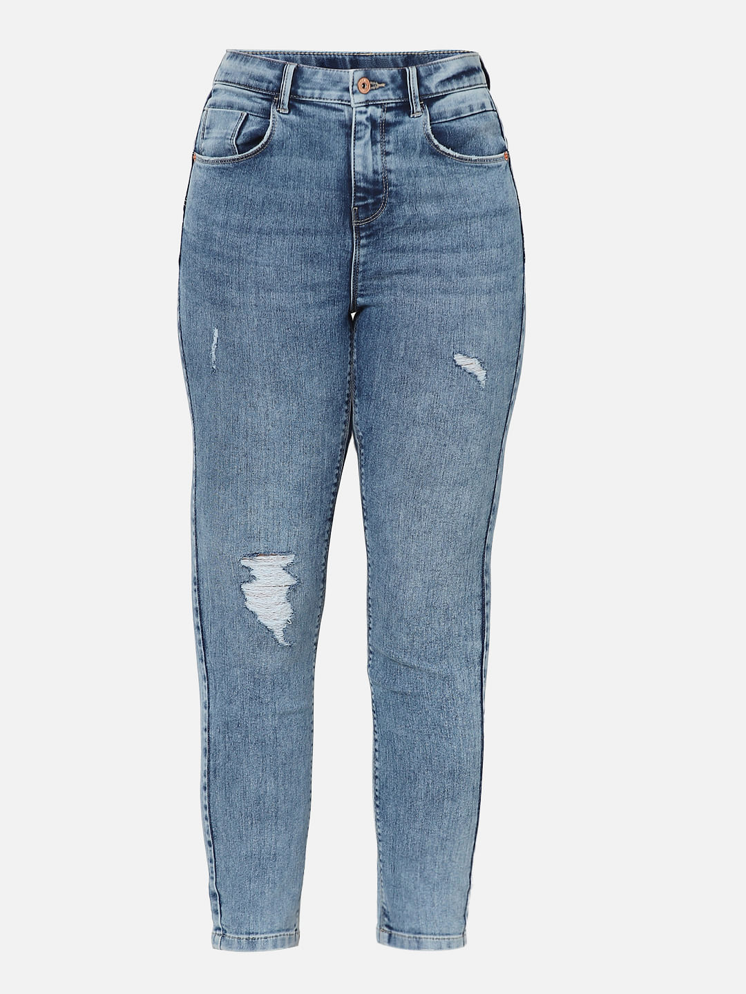 High Rise Distressed Skinny Jeans in Dark Denim – Sweet Sassafras Boutique
