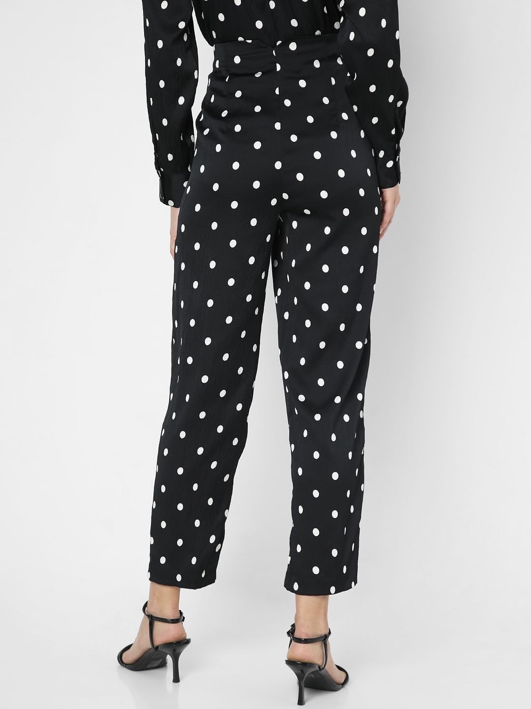 Black polka outlet dot pants