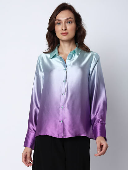 Purple Ombre Full Sleeves Shirt