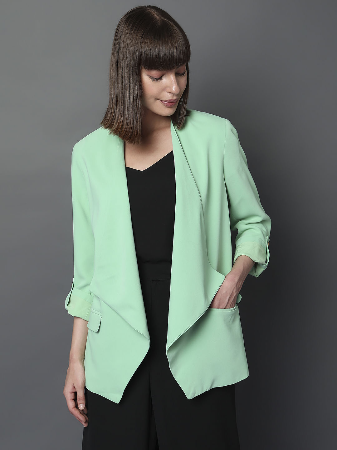 Light hot sale green blazer