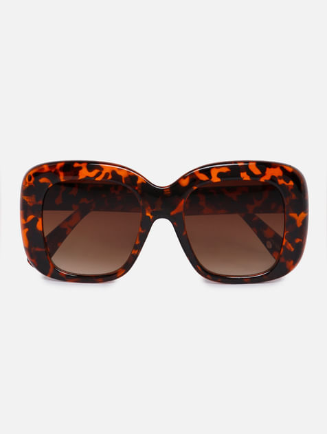 Black Leopard Print Sunglasses