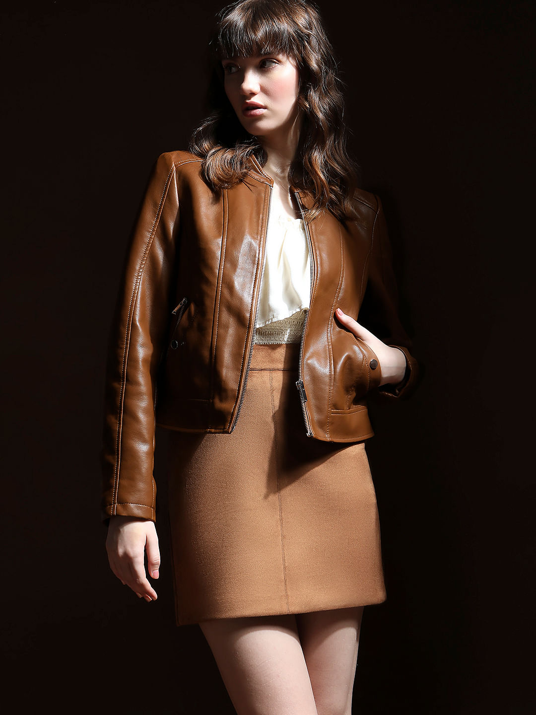 Leather jackets for sale womens online india