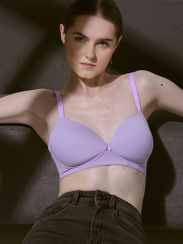 INTIMATES Purple Full Coverage Padded Non-Wired Bra