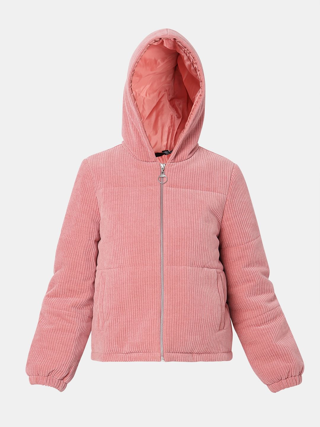 Hooded corduroy jacket best sale