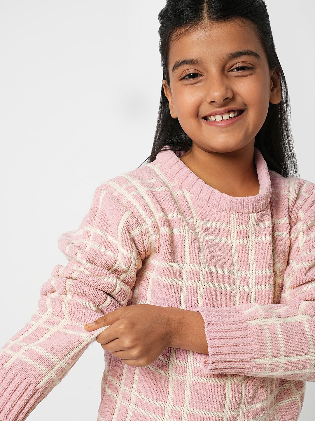 Girls 2025 pink sweater