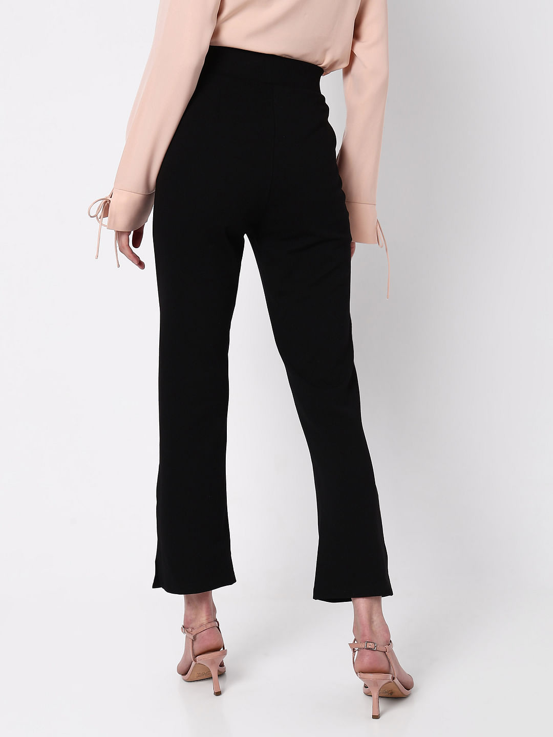 Buy Black Shapewear Bootcut Trousers from Next India