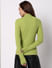 Green High-Neck Zip Pullover