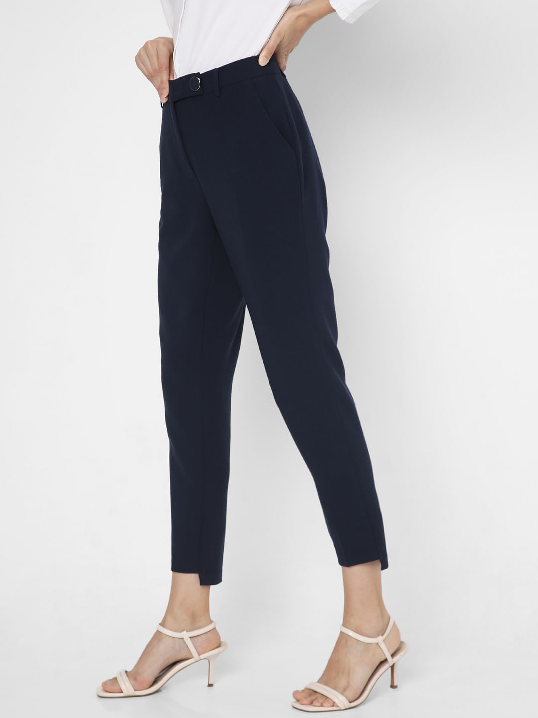 Tapered Fit Twill Trousers | Blue | Tommy Hilfiger