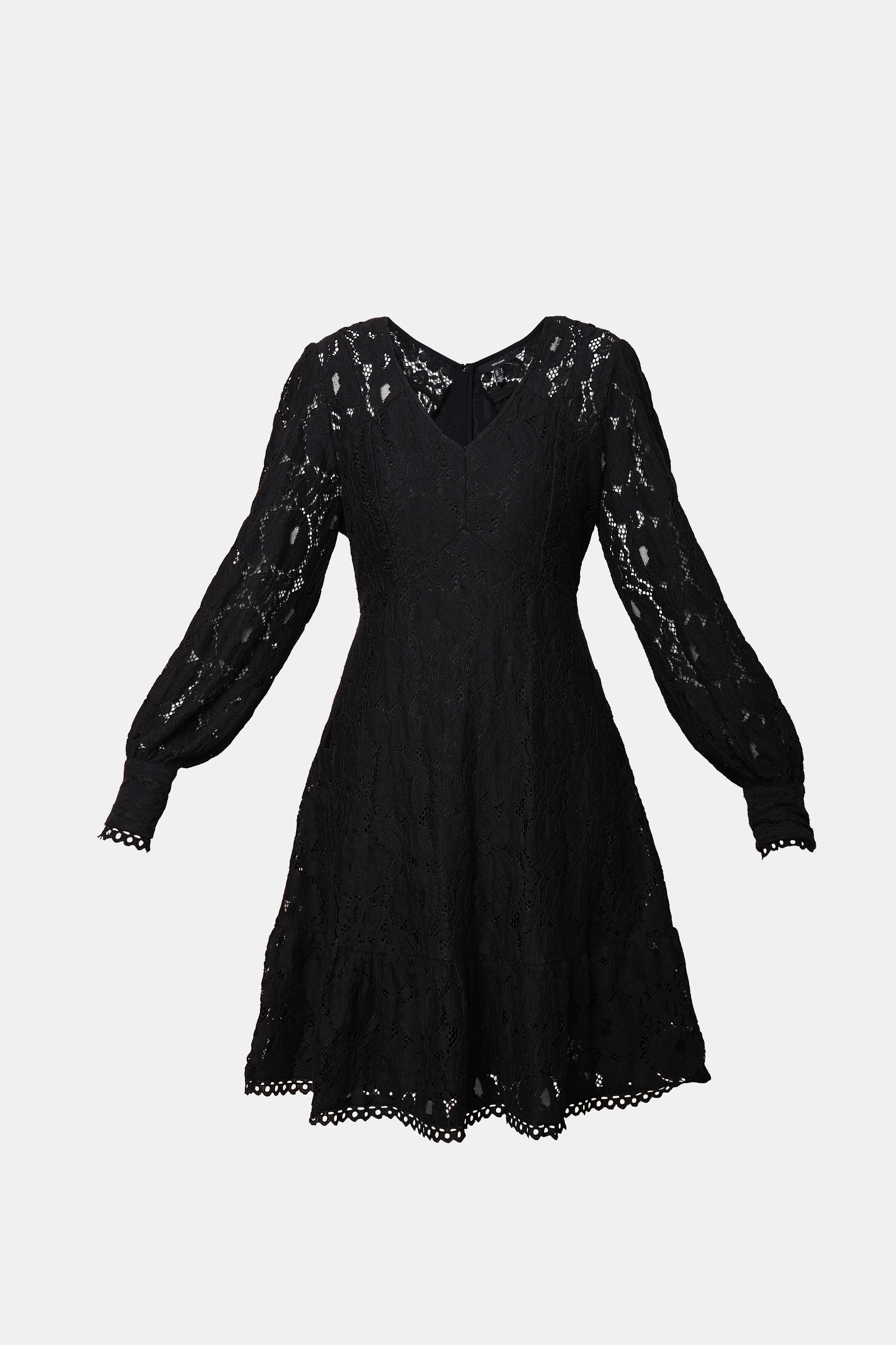 Lace top fit and flare dress hotsell