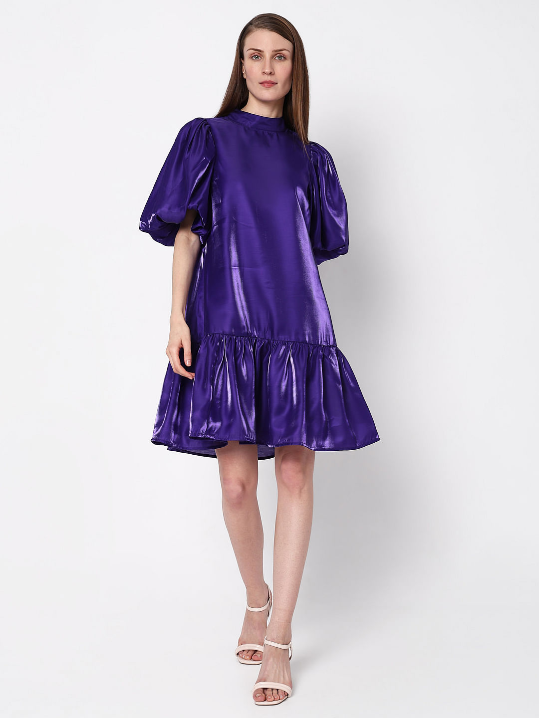 Purple shift sale dress